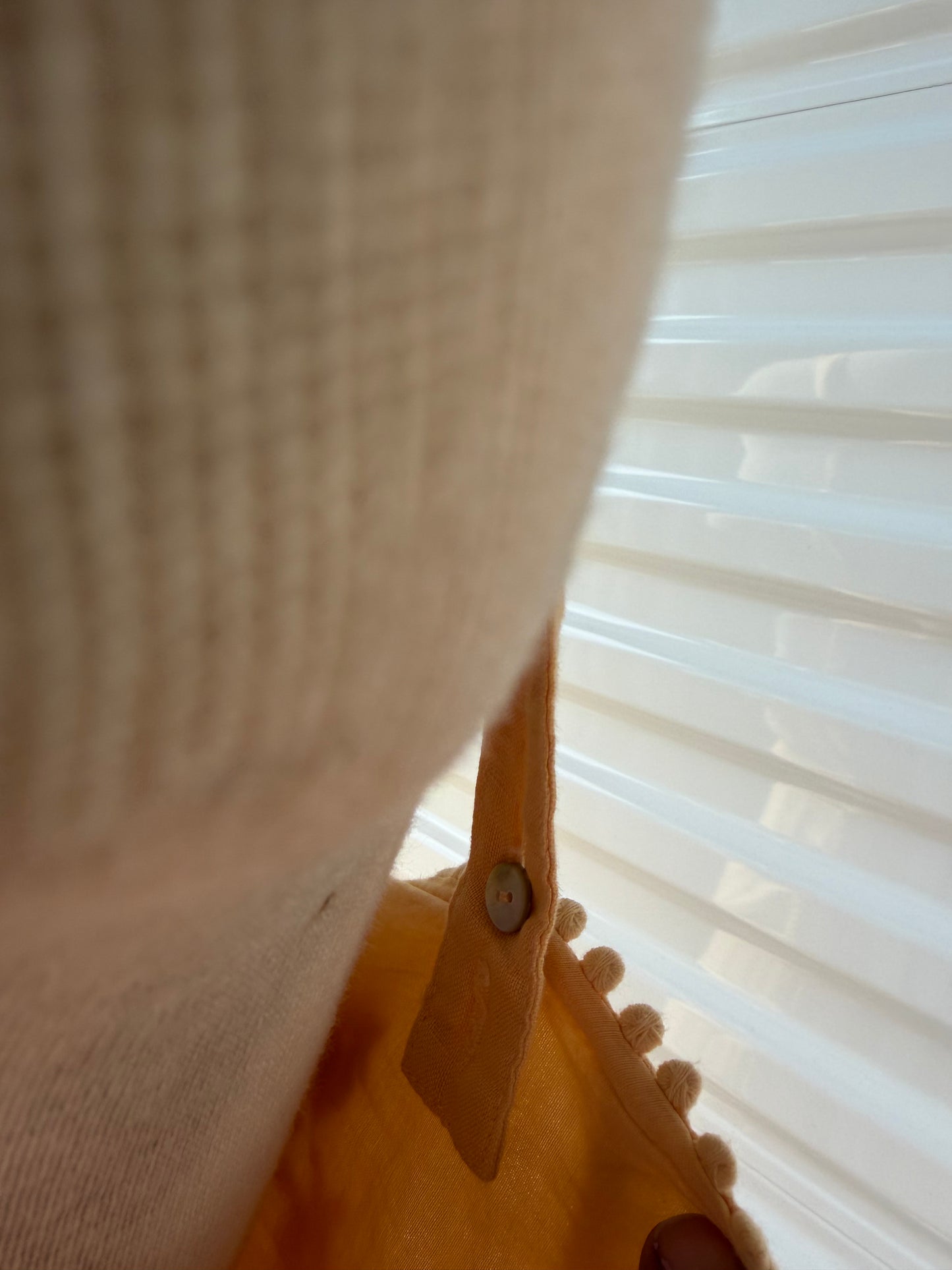 Thrifted Magaschoni Butter Yellow Linen Dress