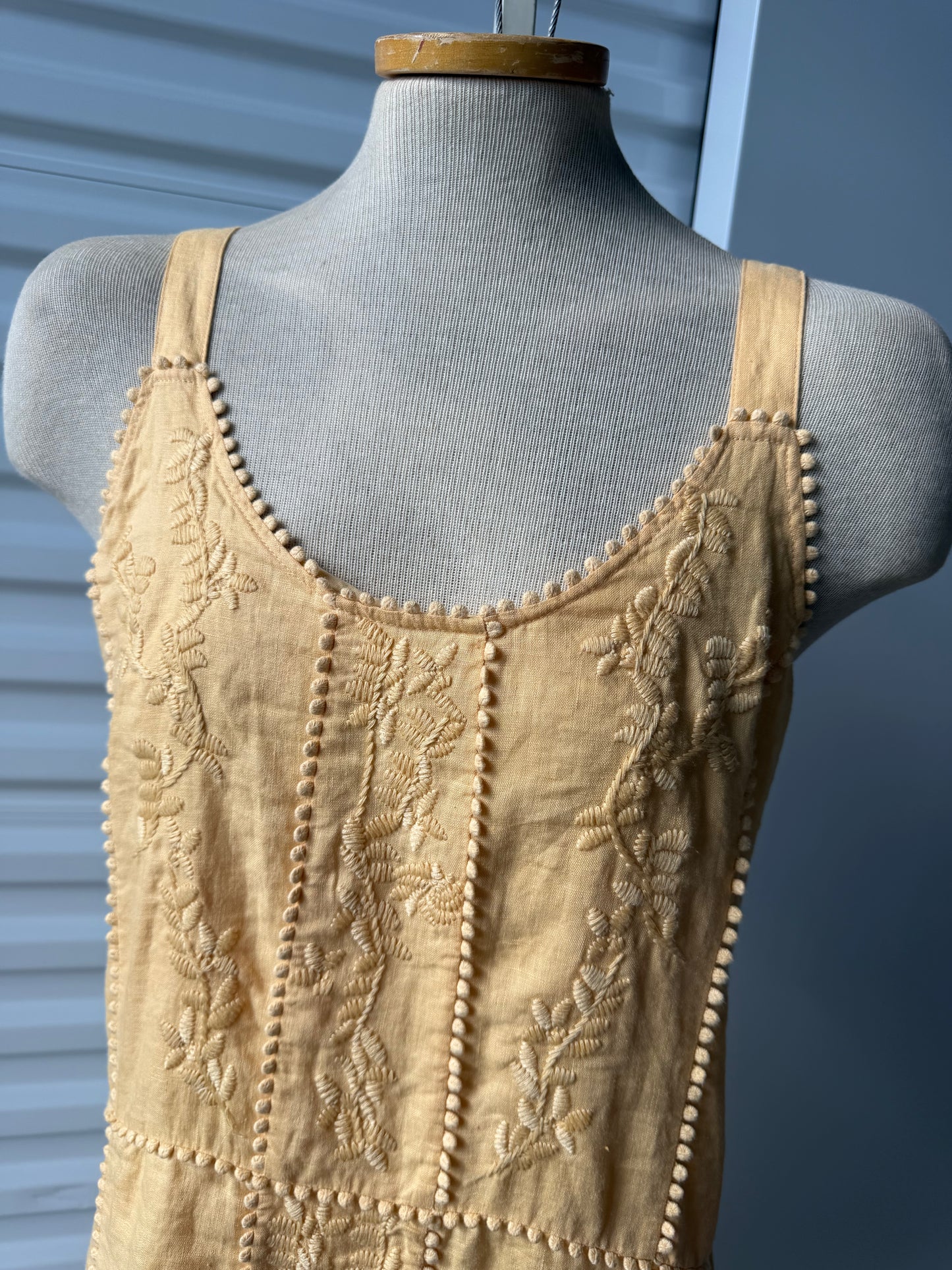 Thrifted Magaschoni Butter Yellow Linen Dress
